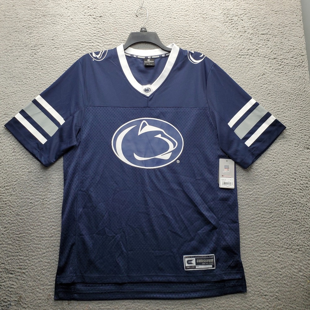 NCAA Penn State Nittany Lions Colosseum Jersey Mens Large Navy Mesh Short Sleeve
